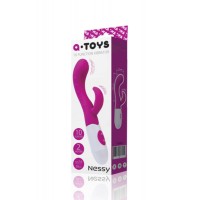 Вибратор для G-точки с клиторальным стимулятором A-Toys (10 режимов) 