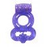 Эрекционное кольцо на член и мошонку с вибрацией Treadle purple