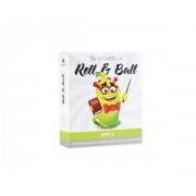 Стимулирующий презерватив с шариками Roll & Ball с ароматом яблока (1 шт)