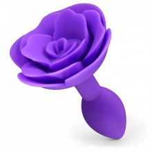 Силиконовая фиолетовая втулка с розочкой