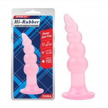 Анальная ёлочка, розовая  Bumpy Butt Plug-Pink