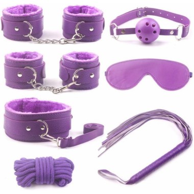 Секс-набор для бондажа Onjoy BDSM Starter Kit фиолетовый (8 предметов)	