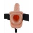 Полый страпон на ремне телесный Fetish Fantasy Series 7 Hollow Strap-On with Balls