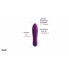 Tulip минивибропуля для стимуляции эрогенный зон, фиолетовая