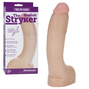Насадка ультрареалистик Stryker Харнесс с мошонкой Vac-U-Lock™ - Realistic Stryker - Vanilla
