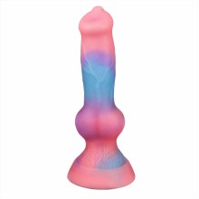 Космический фаллоимитатор c присоской  ROSYLAND светящийся в темноте