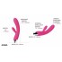 Angel Сливовый Вибростимулятор с ребристым стволом, клиторальным отростком и функцией нагрева	/ Без коробки /