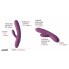 Avery Возвратно-поступательный вибратор со стимулятором клитора, сиреневый/ Без коробки /