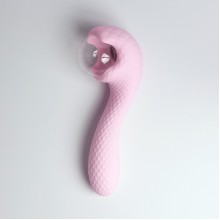 Вибромассажёр с деликатными токами, розовый