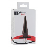Вибровтулка черная водонепроницаемая Black&Red 