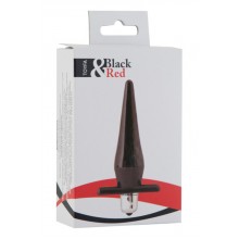 Вибровтулка черная водонепроницаемая Black&Red 