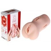 Мастурбатор-вагина с анатомическими изгибами и рельефом 18 DREAM (вторая кожа)