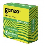 Презервативы GANZO Ultra thin Супер тонкие, 3 шт.