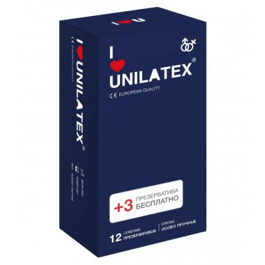 Презервативы UNILATEX особо прочные (12 шт) 