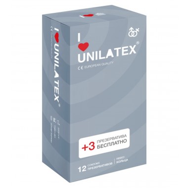 Презервативы UNILATEX ребристые (12 шт) 