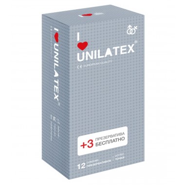 Презервативы UNILATEX точечные (12 шт) 