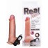 Реалистичный вибратор Real Next 8'' № 27 , вторая кожа, 12 режимов (20,5 см , телесный)