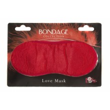 Сатиновая маска на глаза Love Mask (красный)