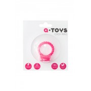 Эрекционное кольцо с вибрацией  A-Toys (розовый)