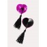 Пэстис Erolanta Lingerie Collection в форме сердец с кисточками, розово-черные