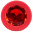 Маленькая красная пробка с красным кристаллом ONJOY Silicone Collection