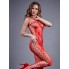 Красный сексуальный комбинезон с имитацией шнуровки SL
