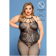 Костюм-сетка Candy Girl Hera, нейлон, черный, 2XL