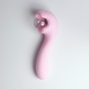 Вибромассажёр с деликатными токами, розовый