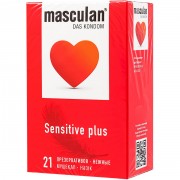 Презервативы нежные «Masculan Sensitive Plus», материал латекс, 21 шт